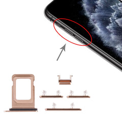 SIM Card Tray + Side Key for iPhone 11 Pro / 11 Pro Max, For iPhone 11 Pro(Single card)