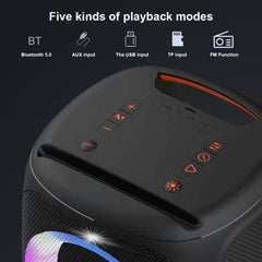 HOPESTAR Party100 Bluetooth 5.0 Portable Waterproof Wireless Bluetooth Speaker with Mobile Charging Function, Party100(Green)