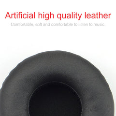 2pcs For JBL Synchros S400BT Headphones Imitation Leather + Memory Foam Soft Earphone Protective Cover Earmuffs, For Synchros S400BT Black, For Synchros S400BT White
