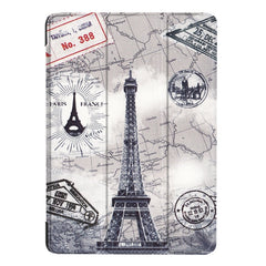 For iPad 9.7 (2018) & iPad 9.7 (2017) Cross Texture Painting Pattern Horizontal Flip Leather Case with Three-folding Holder, IP7D1011A, IP7D1011B, IP7D1011C, IP7D1011D, IP7D1011E, IP7D1011F, IP7D1011G, IP7D1011H, IP7D1011J, IP7D1011K