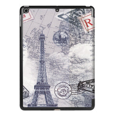 For iPad 9.7 (2018) & iPad 9.7 (2017) Cross Texture Painting Pattern Horizontal Flip Leather Case with Three-folding Holder, IP7D1011A, IP7D1011B, IP7D1011C, IP7D1011D, IP7D1011E, IP7D1011F, IP7D1011G, IP7D1011H, IP7D1011J, IP7D1011K
