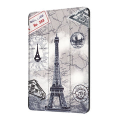 For iPad 9.7 (2018) & iPad 9.7 (2017) Cross Texture Painting Pattern Horizontal Flip Leather Case with Three-folding Holder, IP7D1011A, IP7D1011B, IP7D1011C, IP7D1011D, IP7D1011E, IP7D1011F, IP7D1011G, IP7D1011H, IP7D1011J, IP7D1011K