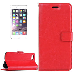 For iPhone 8 & 7 Crazy Horse Texture Horizontal Flip Leather Case with Magnetic Buckle & Holder & Card Slots & Wallet & Photo Frame, For 8 & 7