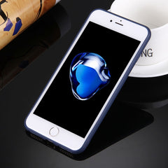 For iPhone 8 Plus & 7 Plus Solid Color TPU Protective Case Without Round Hole