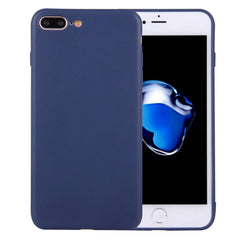 For iPhone 8 Plus & 7 Plus Solid Color TPU Protective Case Without Round Hole
