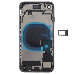 Battery Back Cover Assembly with Side Keys & Vibrator & Speaker Ringer Buzzer & Power Button + Volume Button Flex Cable & Card Tray for iPhone 8, For iPhone 8, For iPhone 8 (Full Assembly)
