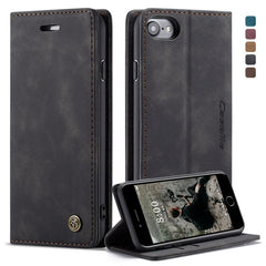CaseMe-013 Multifunctional Retro Frosted Horizontal Flip Leather Case for iPhone 7 / 8, with Card Slot & Holder & Wallet, For iPhone 7 / 8