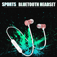 X3 Magnetic Absorption Sports Bluetooth 5.0 In-Ear Headset with HD Mic, Support Hands-free Calls, Distance: 10m