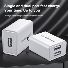 WK WP-U118 10W Single USB Port Travel Charger Power Adapter, US Plug, WP-U118 US Plug