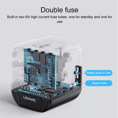 USAMS US-CC173 T55 12W Universal Multi Plug Travel Charger, US-CC173 T55