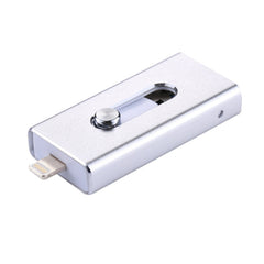 RQW-02 3 in 1 USB 2.0 & 8 Pin & Micro USB 16GB Flash Drive, RQW-02 Silver, RQW-02 Black, RQW-02 Gold, RQW-02 Blue, RQW-02 Red