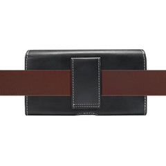 Men Lambskin Texture Multi-functional Universal Mobile Phone Waist Pack Leather Case for 5.5 Inch or Below Smartphones, For 5.5 Inch