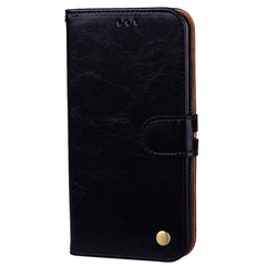 For iPhone X / XS Business Style Oil Wax Texture Horizontal Flip Leather Case with Holder & Card Slots & Wallet, For iPhone X