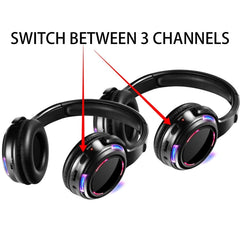UHF-9 Headset LED Wireless Noise Cancelling Earphone, Earphone