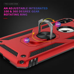 For iPhone XS Max Armor Shockproof TPU + PC Protective Case with 360 Degree Rotation Holder, For iPhone XS Max