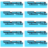 10 Sets Mainboard FPC Connector Sponge Foam Pads for iPhone XS Max, For iPhone XS Max
