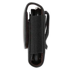 Lambskin Elastic Band Men 5.7-6.0 Inch Mobile Phone Universal Hanging Waist Leather Case with Card Slot, For iPhone XS Max / 8 Plus / 7 Plus / Honor 8X and Other 5.7-6.0 Inch Mobile Phones