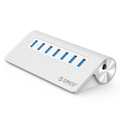 ORICO M3H7-V1 Aluminum Alloy 7 USB 3.0 Ports HUB with 30W Power Adapter, M3H7-V1