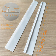 21 inches Gas Stove Slit Strip Antifouling Dustproof Waterproof Kitchen Sealing Strip, 21 inches (White), 21 inches, 21 inches (Black)