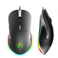iMICE X6 Wired Mouse 6-button Colorful RGB Gaming Mouse, X6