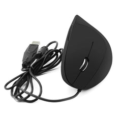 CM0093 Wired Version 2.4GHz Three-button Vertical Mouse for Left-hand, Resolution: 1000DPI / 1200DPI / 1600DPI, Cable Length:1.7m, Wired Version