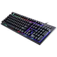 ZGB G20 1600 DPI Professional Wired Glowing Mechanical Feel Suspension Keyboard + Optical Mouse Kit for Laptop, PC