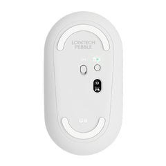 Logitech Pebble Cobblestone Shape Thin 3-keys 1000DPI Mute Wireless Bluetooth Optical Mouse, Wireless Range: 10m