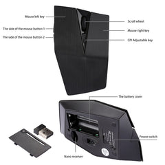 2.4GHz USB Receiver Adjustable 1200 DPI Wireless Optical Mouse for Computer PC Laptop