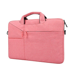 ST02S Waterproof Tear Resistance Hidden Portable Strap One-shoulder Handbag for 14.1 inch Laptops, with Suitcase Belt, ST02S 14.1 inch Pink, ST02S 14.1 inch Light Grey, ST02S 14.1 inch Navy Blue, ST02S 14.1 inch Black, ST02S 14.1 inch Dark Gray