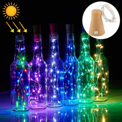 1m 10 LEDs SMD 0603 Solar Powered Copper Wire String Light Fairy Lamp Decorative Light, 1m Colorful Light