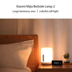 Original Xiaomi Mijia Bedside Lamp 2 LED Night Light Touch & Smart App Control, Bedside Lamp