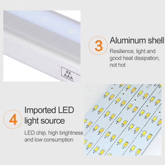 0.8W 10 LEDs Warm White Light Narrow Screen Intelligent Human Body Sensor Light LED Corridor Cabinet Light, USB Charging Version, 0.8W 10 LEDs Warm White