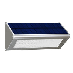 800 LM 48 LEDs SMD 2835 Sensor Triangle Energy Saving Wall Light with Solar Panel and Hidden Switch for Garden / Courtyard / Outdoor Camping(Silver)
