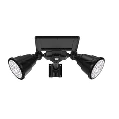 Solar Powered Robot LED Spotlight Double-headed Smart Sensor Light for Outdoor Lawn