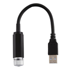 USB Interface Household and Car 360-degree Bending Atmosphere Light, Light Color: Red, Light Color: Red