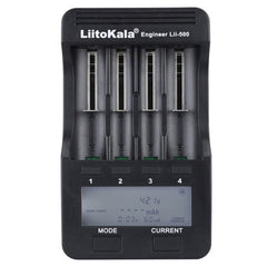 LiitoKala lii-500 Lithium Battery Charger for Li-ion IMR 18650, 26650, 16340, 14500, 10440, 18500, US Plug