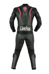 Red & Pink Cowhide Motorcycle Racing Suit | CE-Approved | Kids & Adults | Panther Series