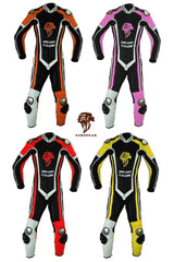 Kids Junior Motorcycle Racing Suit | 4 Colors CE-Approved | Children's Cowhide Racing Leathers