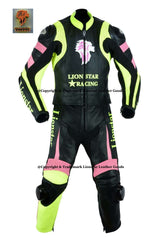 Queen Mini-Moto Suit | Yellow & Black Cowhide | CE-Approved Kids & Adults Racing Leathers
