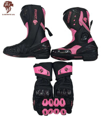 Racing Boots + Gloves Bundle | CE-Approved | Matching Colors | Hand & Foot Protection