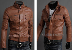 LionStar Stylo Men Leather Jacket | Premium Cowhide | 3 Colors | Professional Style