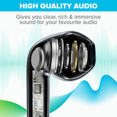 Maplin Wired USB-C Earbuds with Hands Free Calling & Volume Button - White
