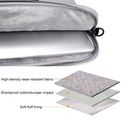 ST03S 15.4 inch Double Side Pockets Wearable Oxford Cloth Soft Handle Portable Laptop Tablet Bag, 15.4 inch Black, 15.4 inch Pink, 15.4 inch Grey, 15.4 inch Deep Space Gray, 15.4 inch Navy Blue
