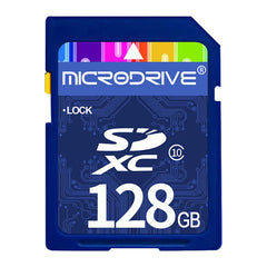 Microdrive 128GB High Speed Class 10 SD Memory Card for All Digital Devices with SD Card Slot, 128GB