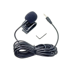 ZJ025MR Stick-on Clip-on Lavalier 3.5mm Jack Mono Microphone for Car GPS / Bluetooth Enabled Audio DVD External Mic, Cable Length: 3m, 3.5mm Jack Stereo