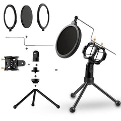 Yanmai PS-3 Mini Portable Microphone Anti-network Shockproof Desktop Stand