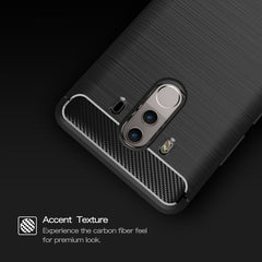 For Huawei Mate 10 Pro Brushed Texture Carbon Fiber Shockproof TPU Rugged Armor Protective Case , For Huawei Mate 10 Pro, For Mate 10 Pro