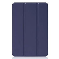 Custer Texture Horizontal Flip Smart PU Leather Case for iPad Mini 4 / Mini 5, with Sleep / Wake-up Function & Three-folding Holder, For iPad Mini 4 / Mini 5