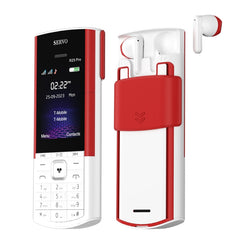 SERVO R25 Pro Mobile Phone with TWS Bluetooth Headsets, 2.4 inch, 24 Keys, Support Bluetooth, Quick Dial, Auto Response, FM, Flashlight, GSM, Dual SIM