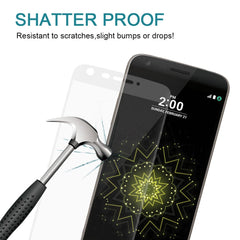 For LG G5 0.26mm 9H Surface Hardness 3D Curved Explosion-proof Colorized Silk-screen Tempered Glass Full Screen Film, For LG G5